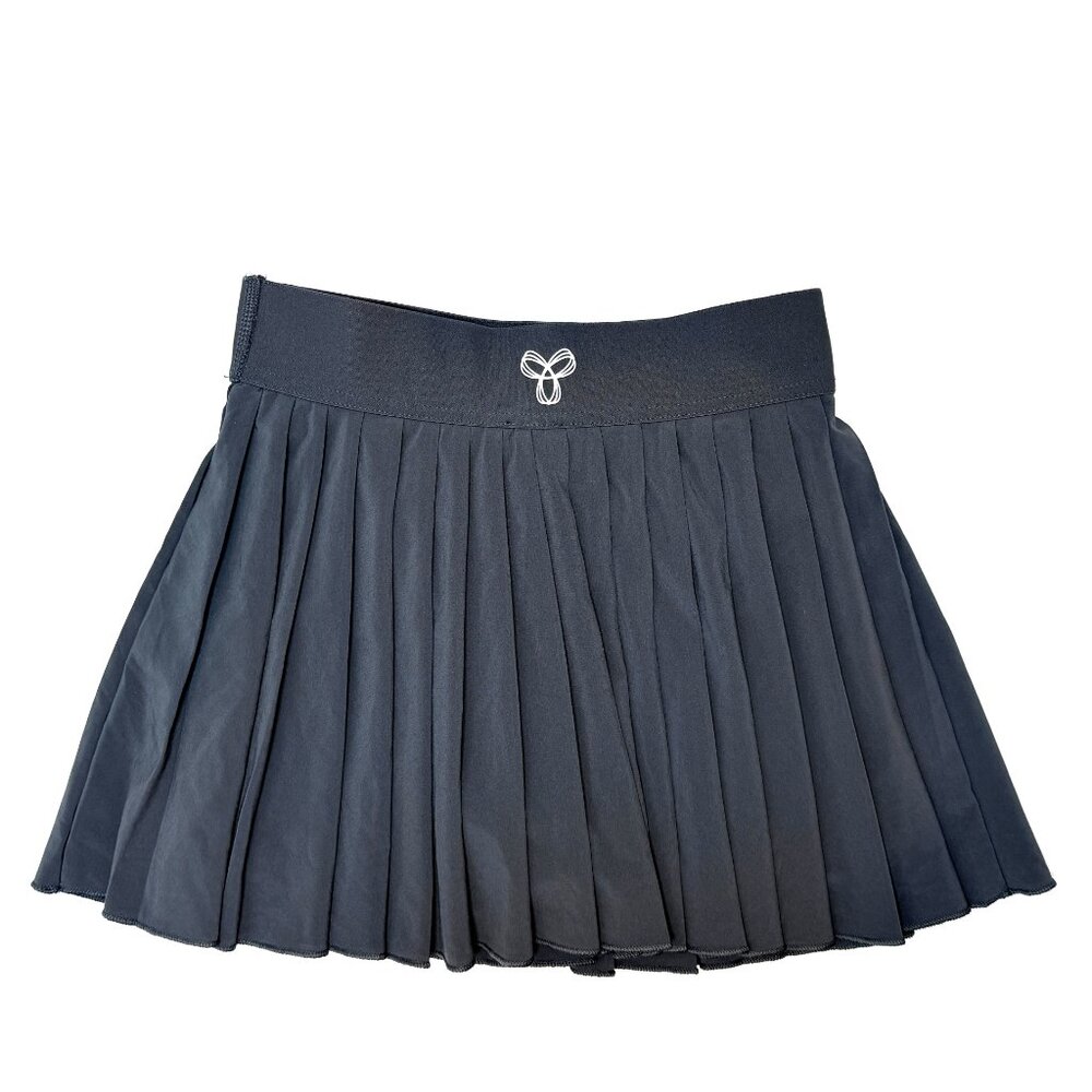 Aritzia TNA Gray Pleated Tennis Mini Skirt Built-In Shorts Sz 2XS Athleisure